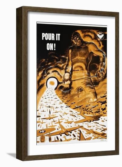 Pour it On! Poster-Garrett Price-Framed Giclee Print
