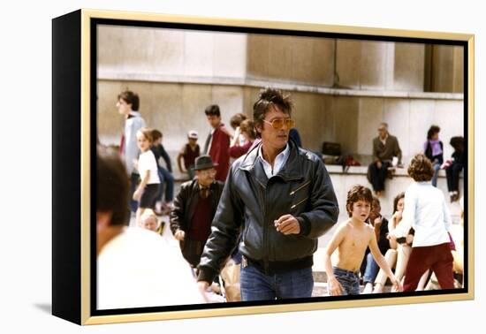 Pour la peau d'un flic by Alain Delon with Alain Delon, 1981 (photo)-null-Framed Stretched Canvas