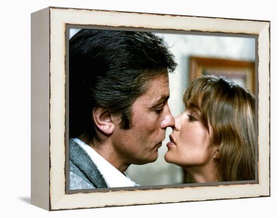 Pour la peau d'un flic by Alain Delon with Alain Delon and Anne Parillaud, 1981 (photo)-null-Framed Stretched Canvas