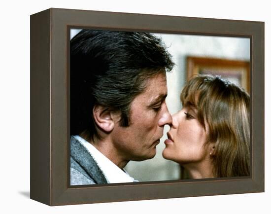 Pour la peau d'un flic by Alain Delon with Alain Delon and Anne Parillaud, 1981 (photo)-null-Framed Stretched Canvas