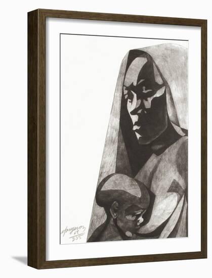 Pour le peuple Sud-Africain-André Fougeron-Framed Limited Edition