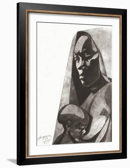 Pour le peuple Sud-Africain-André Fougeron-Framed Limited Edition