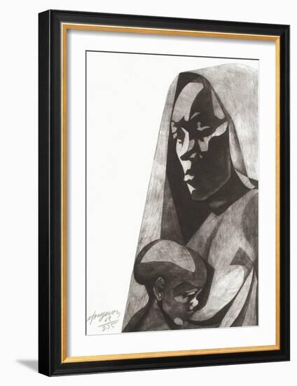 Pour le peuple Sud-Africain-André Fougeron-Framed Limited Edition