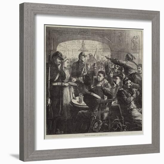 Pour Les Blesses, a Scene at Lyons-Frederick Barnard-Framed Giclee Print