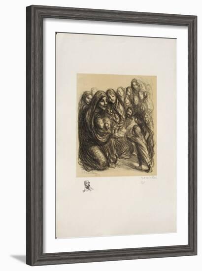 Pour les fillettes des soldats II-Théophile Alexandre Steinlen-Framed Limited Edition