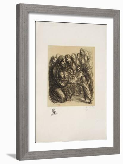 Pour les fillettes des soldats II-Théophile Alexandre Steinlen-Framed Limited Edition