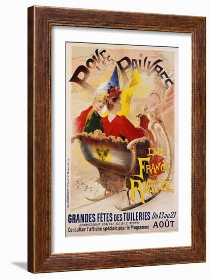 Pour Les Pauvres Charity Festival Poster-Gaston Noury-Framed Giclee Print