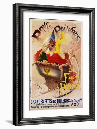 Pour Les Pauvres Charity Festival Poster-Gaston Noury-Framed Giclee Print