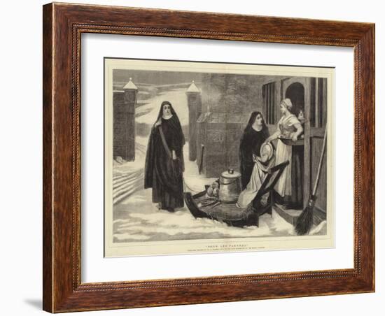 Pour Les Pauvres-William Frederick Yeames-Framed Giclee Print