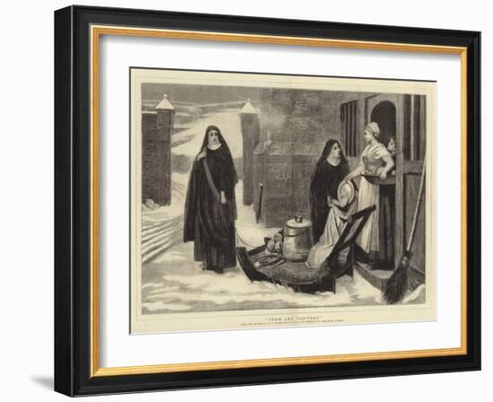 Pour Les Pauvres-William Frederick Yeames-Framed Giclee Print