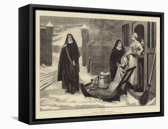 Pour Les Pauvres-William Frederick Yeames-Framed Premier Image Canvas