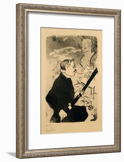 Pour Toi!' from the Old Stories, a Society Repertoire, Published by Kleinmann, 1893-Henri de Toulouse-Lautrec-Framed Giclee Print