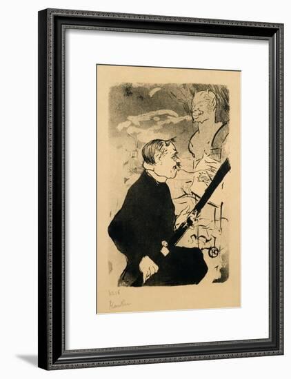 Pour Toi!' from the Old Stories, a Society Repertoire, Published by Kleinmann, 1893-Henri de Toulouse-Lautrec-Framed Giclee Print