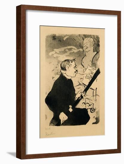 Pour Toi!' from the Old Stories, a Society Repertoire, Published by Kleinmann, 1893-Henri de Toulouse-Lautrec-Framed Giclee Print