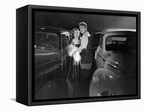 Pour Toi j'ai Tue CRISS CROSS by RobertSiodmak with Burt Lancaster and Yvonne by Carlo, 1949 (b/w p-null-Framed Stretched Canvas