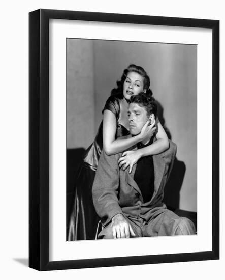 Pour Toi j'ai Tue CRISS CROSS by RobertSiodmak with Yvonne by Carlo and Burt Lancaster, 1949 (b/w p-null-Framed Photo