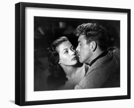 Pour toi j'ai tue CRISS CROSS by RobertSiodmak with Yvonne by Carlo, Burt Lancaster, 1949 (b/w phot-null-Framed Photo