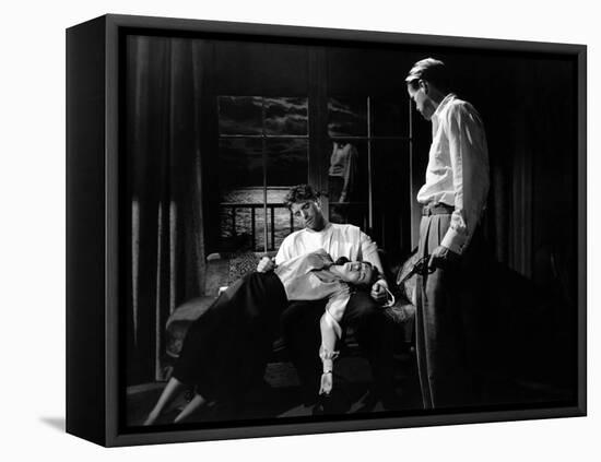 Pour Toi j'ai Tue CRISS CROSS by RobertSiodmak with Yvonne De Carlo, Burt Lancaster and Dan Duryea,-null-Framed Stretched Canvas