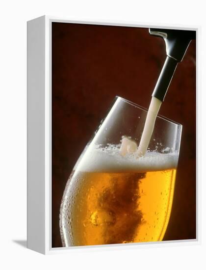 Pouring a Glass of Beer from the Tap-Jan-peter Westermann-Framed Premier Image Canvas