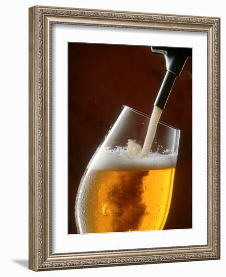 Pouring a Glass of Beer from the Tap-Jan-peter Westermann-Framed Photographic Print