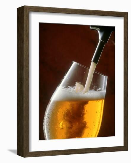 Pouring a Glass of Beer from the Tap-Jan-peter Westermann-Framed Photographic Print