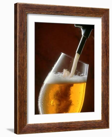 Pouring a Glass of Beer from the Tap-Jan-peter Westermann-Framed Photographic Print