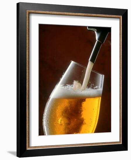 Pouring a Glass of Beer from the Tap-Jan-peter Westermann-Framed Photographic Print