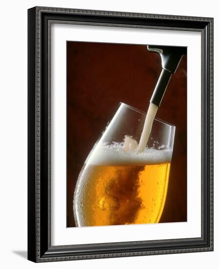 Pouring a Glass of Beer from the Tap-Jan-peter Westermann-Framed Photographic Print