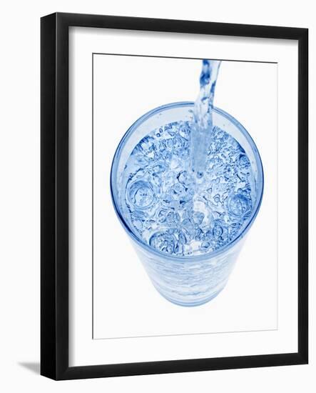 Pouring a Glass of Water-Kröger & Gross-Framed Photographic Print