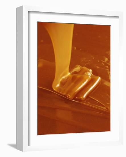 Pouring Caramel Sauce-Colin Erricson-Framed Photographic Print