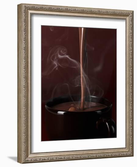 Pouring Hot Chocolate into a Cup-Armin Zogbaum-Framed Photographic Print