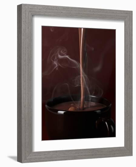 Pouring Hot Chocolate into a Cup-Armin Zogbaum-Framed Photographic Print