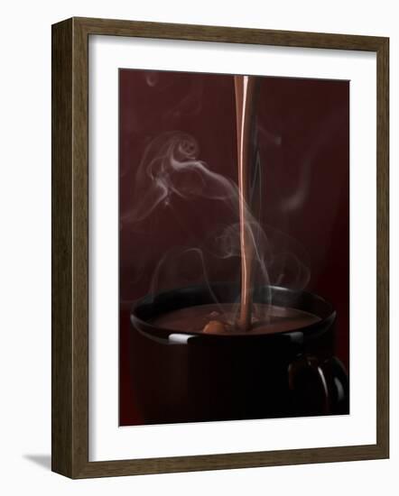 Pouring Hot Chocolate into a Cup-Armin Zogbaum-Framed Photographic Print