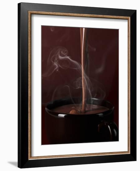 Pouring Hot Chocolate into a Cup-Armin Zogbaum-Framed Photographic Print