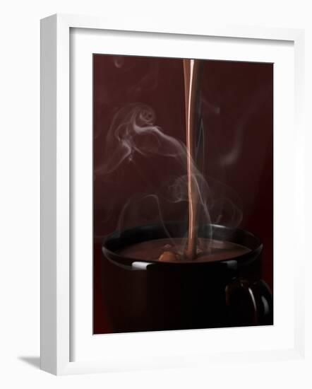 Pouring Hot Chocolate into a Cup-Armin Zogbaum-Framed Photographic Print