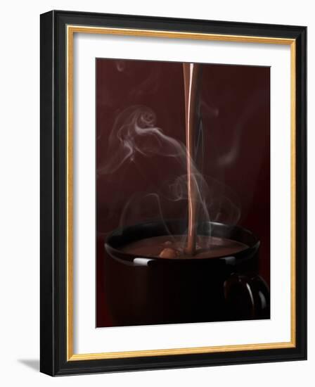 Pouring Hot Chocolate into a Cup-Armin Zogbaum-Framed Photographic Print