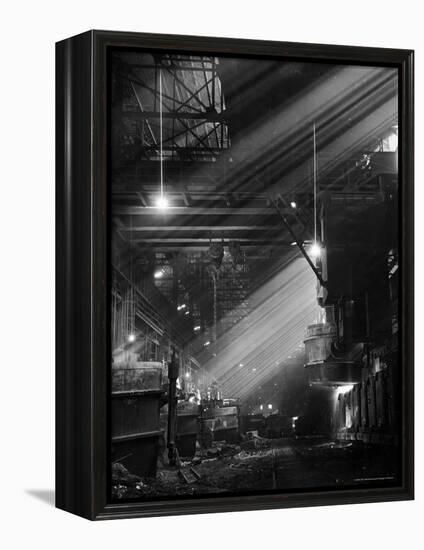 Pouring Ingots at Carnegie Illinois Steel Plant-Andreas Feininger-Framed Premier Image Canvas