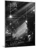 Pouring Ingots at Carnegie Illinois Steel Plant-Andreas Feininger-Mounted Photographic Print