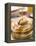 Pouring Maple Syrup over Pancakes with Dab of Butter-null-Framed Premier Image Canvas