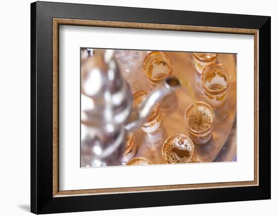 Pouring Mint Tea, Morocco-Peter Adams-Framed Photographic Print