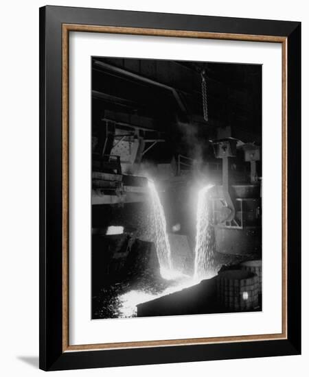 Pouring of Molten Steel-null-Framed Photographic Print