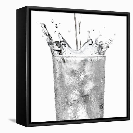 Pouring Water into a Glass-Paul Williams-Framed Premier Image Canvas