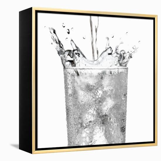 Pouring Water into a Glass-Paul Williams-Framed Premier Image Canvas