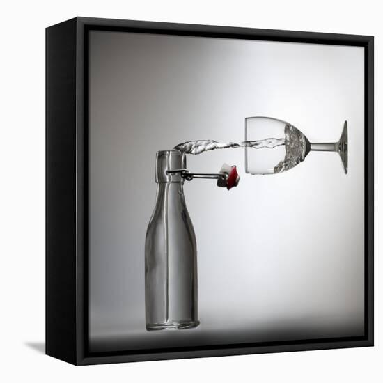 Pouring?-Wieteke de Kogel-Framed Premier Image Canvas