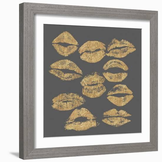 Pout In Gold-Lottie Fontaine-Framed Giclee Print