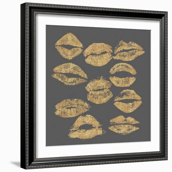 Pout In Gold-Lottie Fontaine-Framed Giclee Print