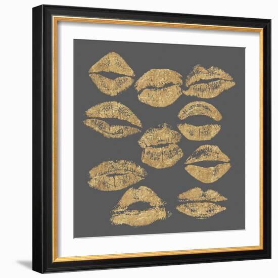 Pout In Gold-Lottie Fontaine-Framed Giclee Print