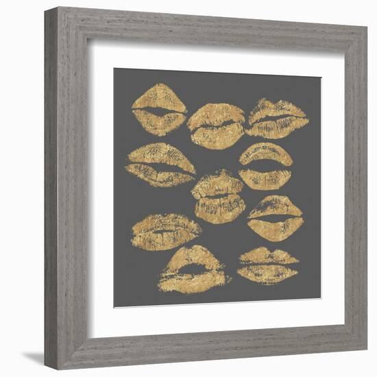 Pout In Gold-Lottie Fontaine-Framed Giclee Print