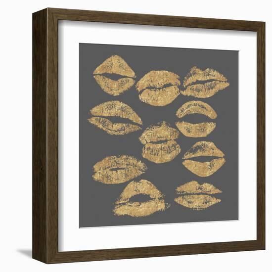 Pout In Gold-Lottie Fontaine-Framed Giclee Print