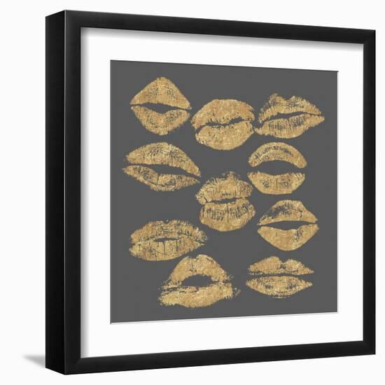 Pout In Gold-Lottie Fontaine-Framed Giclee Print